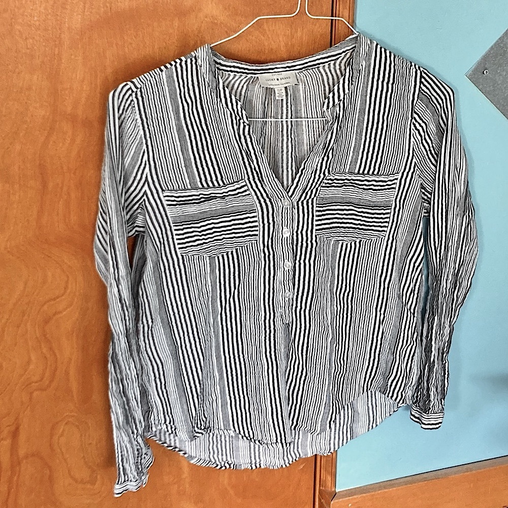 Lucky Brand Lightweight Striped Tunic